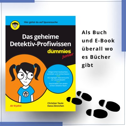 Detektiv Buch - Das geheime Detektiv Profiwissen für Dummies Junior